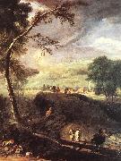 RICCI, Marco Landscape with River and Figures (detail) oil painting picture wholesale